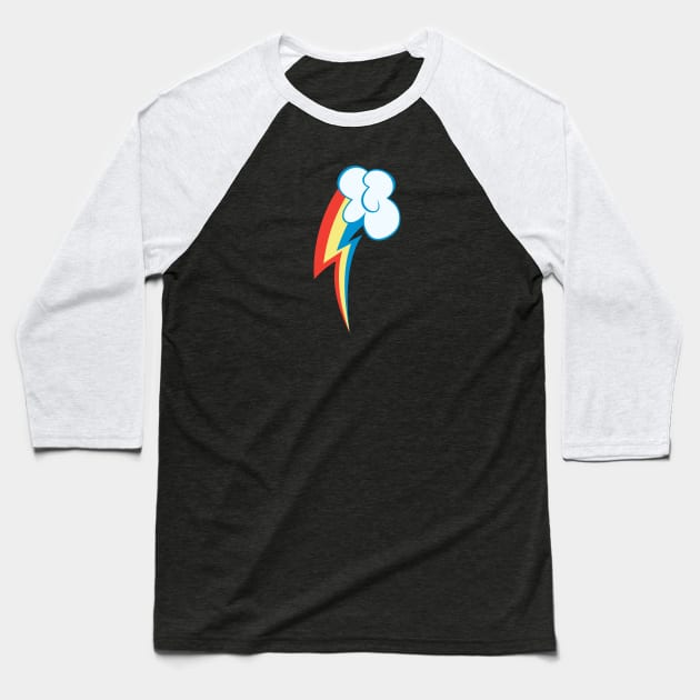 My little Pony - Rainbow Dash Cutie Mark V3 Baseball T-Shirt by ariados4711